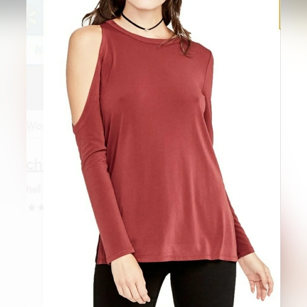 Rachel Rachel Roy Women's Blouse‎ Cold Shoulder. Long sleeve - Crewneck Size XS